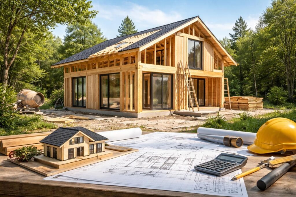 découvrez combien prévoir pour un budget clé en main d'une maison ossature bois, avec une estimation complète des coûts et conseils pour bien financer votre projet.