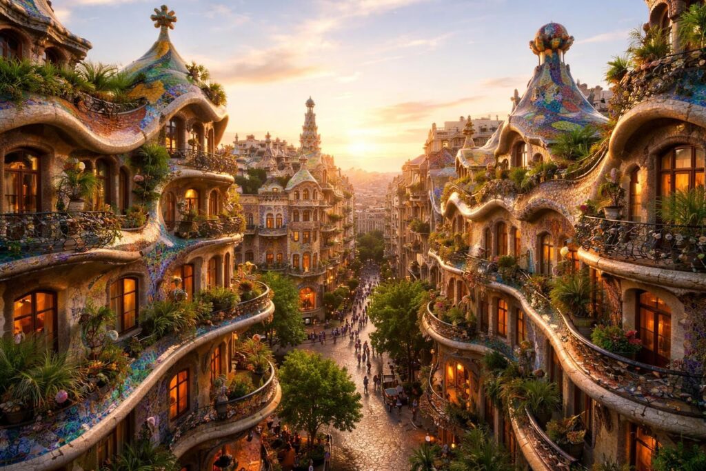 découvrez l'univers fascinant de l'architecture style gaudi, entre formes organiques, couleurs vibrantes et innovations artistiques qui ont marqué barcelone et inspiré le monde.