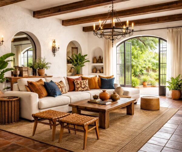 découvrez les tendances actuelles en décoration pour créer une maison au style hacienda espagnole, alliant charme traditionnel, couleurs chaleureuses et matériaux naturels.