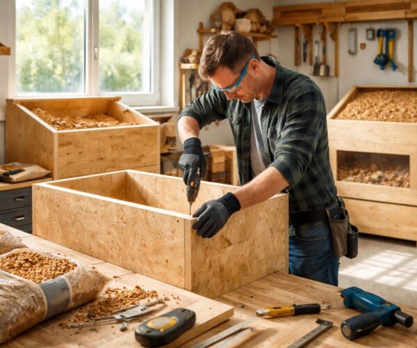 apprenez à fabriquer un stockage de pellet maison grâce à ce tutoriel simple et efficace, pour conserver vos granulés de bois au sec et optimiser leur utilisation.