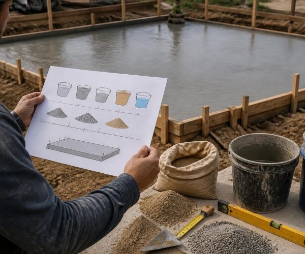 découvrez comment calculer précisément les proportions des matériaux pour réussir la préparation de votre dalle en béton, garantie d'une structure solide et durable.